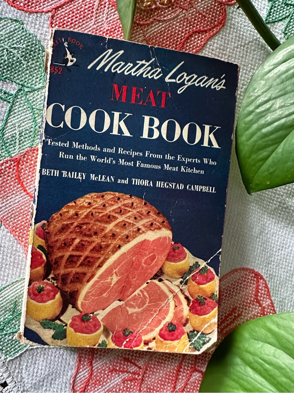 1952 Martha Logan's Meat Cook Book - Vintage Cookbook paperback